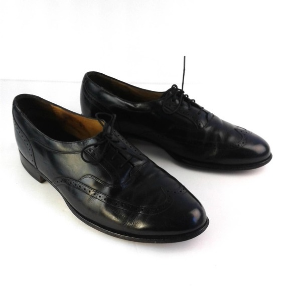 Johnston & Murphy Black Aristocrat Oxford Shoes - Picture 3 of 8